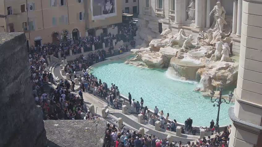 Webcam Trevi-Brunnen - Rom Webcam