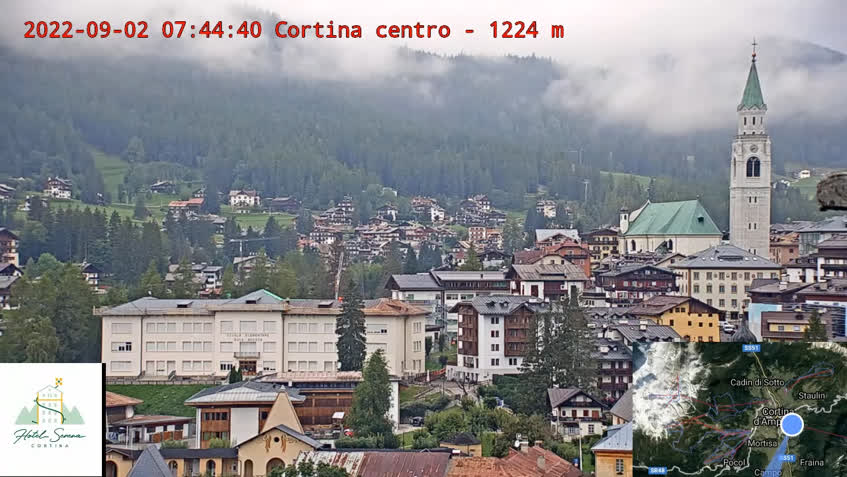 ze camouflage Schrijf op LIVE】 Live Cam Cortina city center | SkylineWebcams