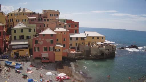 La spiaggia di Boccadasse da SkylineWebcams