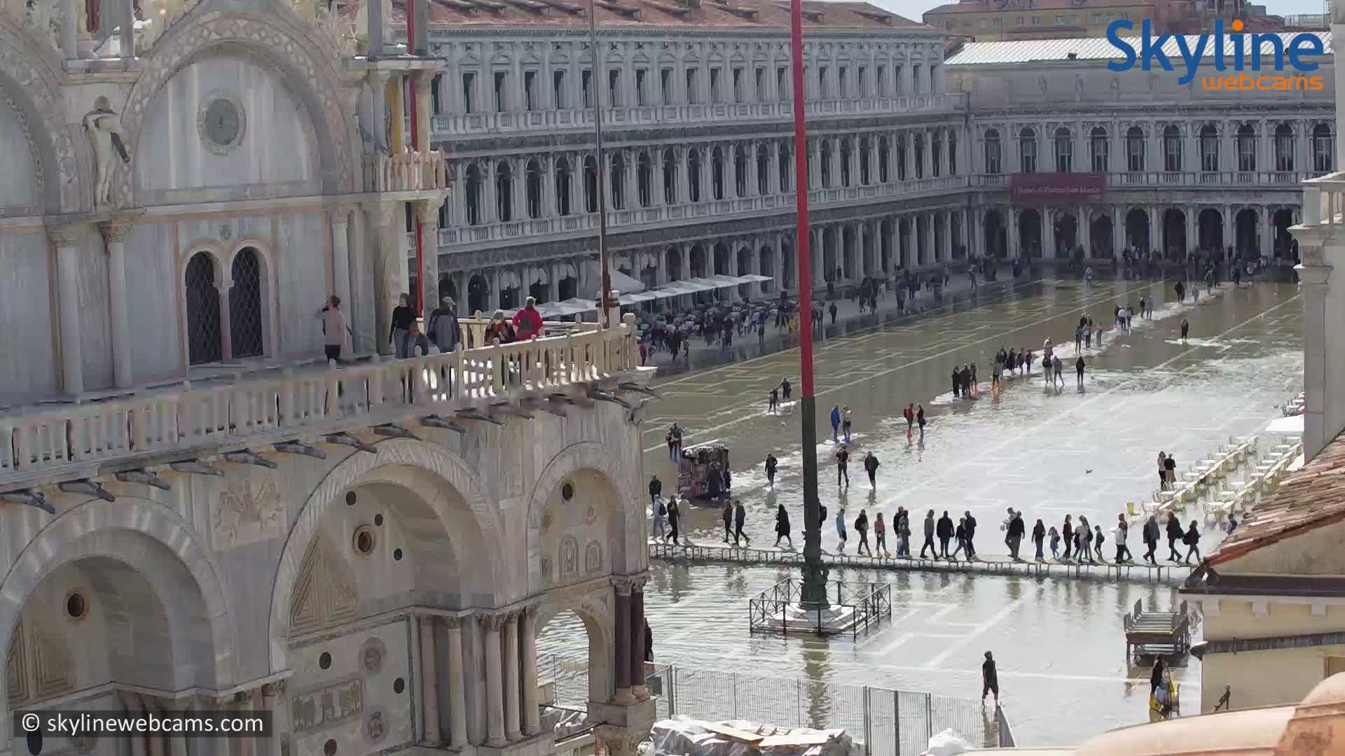 Acqua alta in Piazza San Marco, Venezia