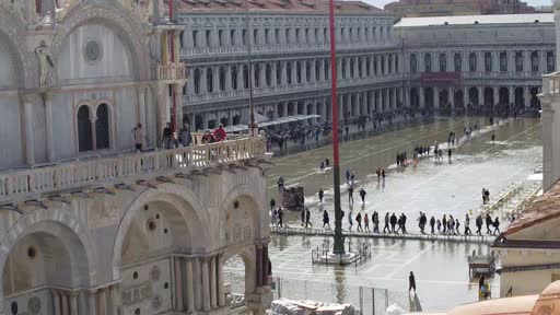 Acqua alta in Piazza San Marco, Venezia