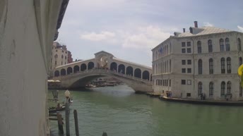 Webcam El Gran Canal y el Puente de Rialto en Venecia