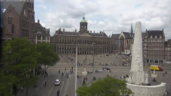 Webcam en direct Amsterdam - Place du Dam