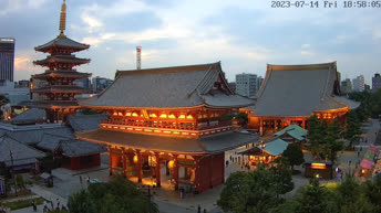 Webcam en direct Porte Hōzōmon - Asakusa