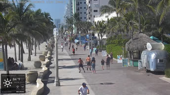 Kamera na żywo Hollywood Beach Broadwalk - Floryda