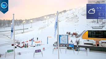 实况摄像头 零点列维滑雪场