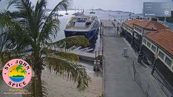 Webcam en direct Cruz Bay - Quai des ferries