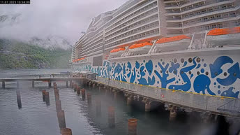 Live Cam Geirangerfjord Cruise Port - Norway