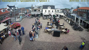 Web Kamera uživo Egmond aan Zee - Pompplein Center Square