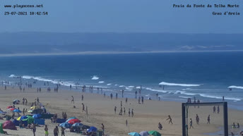 Kamera na żywo Costa da Caparica - Plaża Fonte da Telha