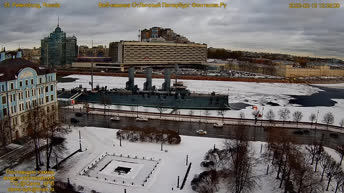 Webcam en direct Saint-Pétersbourg - Quai de l'Amirauté