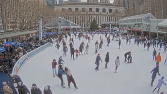 Webcam en direct New York - Village d'hiver de Bryant Park