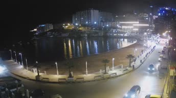 Webcam Strand von St. George, San Ġiljan - Malta