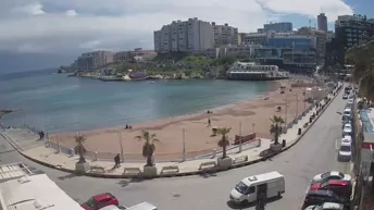 Live Cam St. George's Beach, St. Julian's - Malta