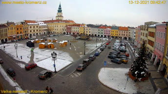 Cámara web en directo Kroměříž - Plaza Velké