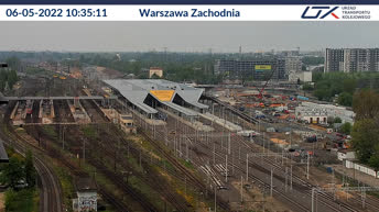 Cámara web en directo Varsovia - Estación de tren