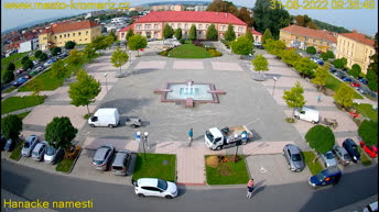 Cámara web en directo Kroměříž - Plaza Hanacke