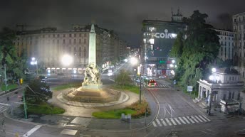 Kamera v živo Milano - Piazza Cinque Giornate