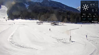 Kamera na żywo Ośrodek narciarski Rateče - Słowenia