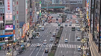 实况摄像头 东京 - 歌舞伎町十字路口