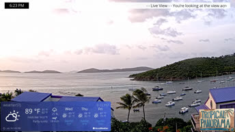 Webcam Panorama der Cruz Bay