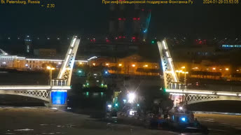 Web Kamera uživo Sankt Peterburg - rijeka Neva