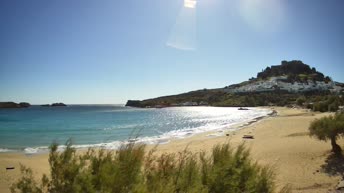 Webcam en direct Rhodes - Plage de Lindos