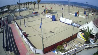 Beach-Volleyballplatz in Pescara