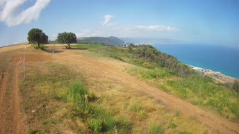 Paragliding launch pad in Pizzo Calabro