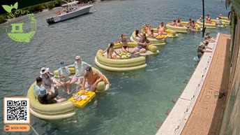 Live Cam Floating Taco Boat - Coral Bay