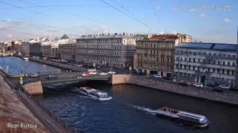 Webcam en direct Saint-Pétersbourg - Rivière Fontanka