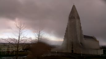 Webcam en direct Reykjavik - L'église de Hallgrímskirkja
