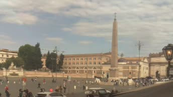 LIVE Camera Πιάτσα ντελ Πόπολο, Ρώμη - Piazza del Popolo