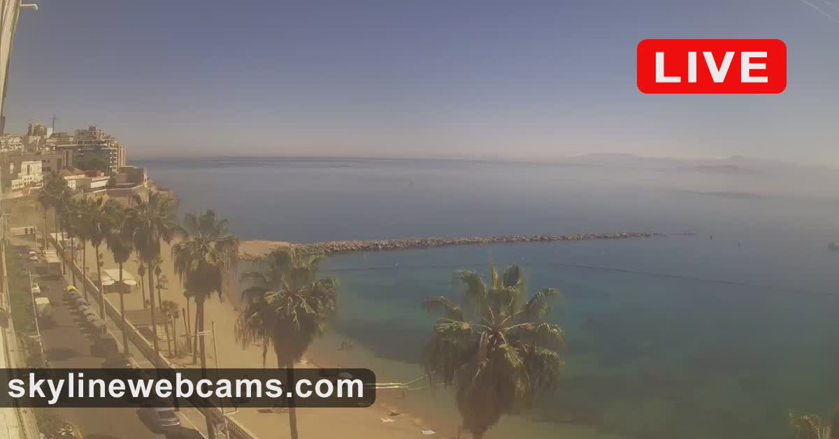 Webcam En Direct Ceuta Playa De La Ribera SkylineWebcams