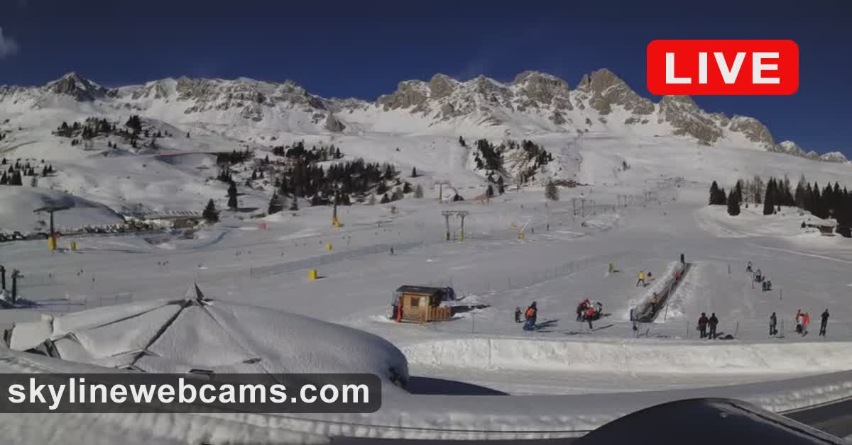 【LIVE】 Webcam a Moena - Passo San Pellegrino | SkylineWebcams