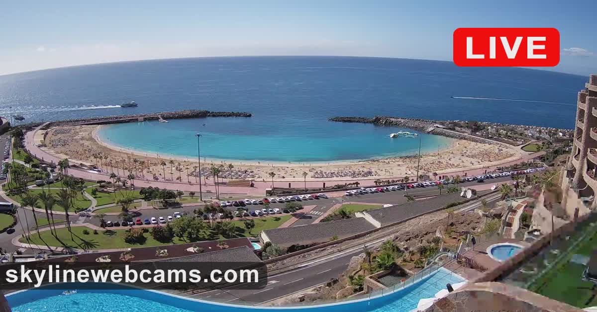 【LIVE】 Webcam Puerto Rico von Gran Canaria - Playa de Amadores