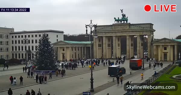 Cámara web en directo Berlín - de Brandenburgo SkylineWebcams