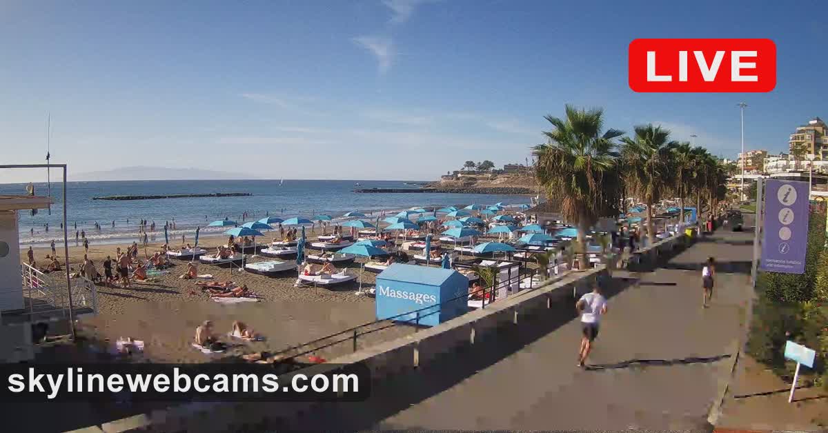 neerhalen verdieping streep LIVE】 Webcam Tenerife - Playa de Fañabé | SkylineWebcams