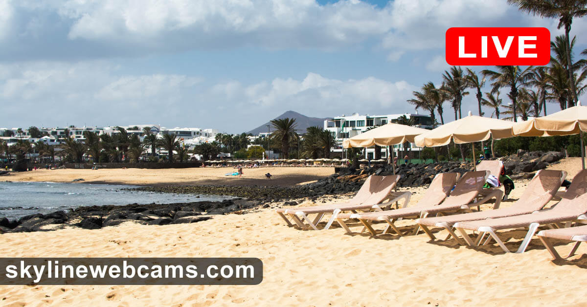 Finito De trato fácil Ewell LIVE】 Webcam Lanzarote - Playa de las Cucharas | SkylineWebcams