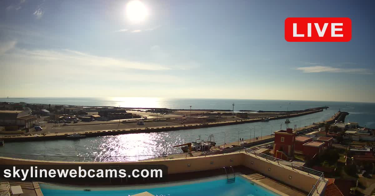 【LIVE】 Webcam Fiumicino - Rome | SkylineWebcams