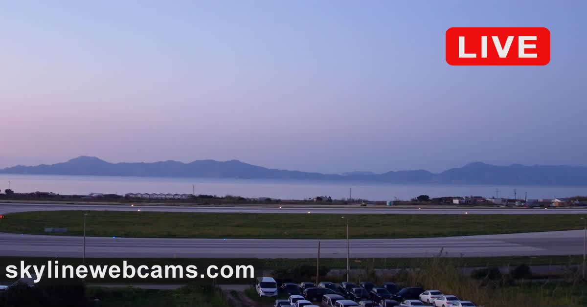 Zeitraffer Internationaler Flughafen Rhodos Diagoras