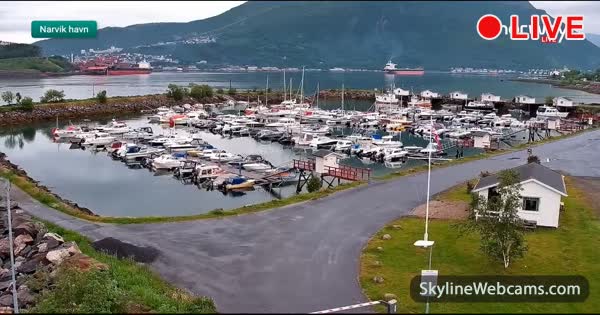 【LIVE】 Live Cam Narvik Marina - Norway | SkylineWebcams
