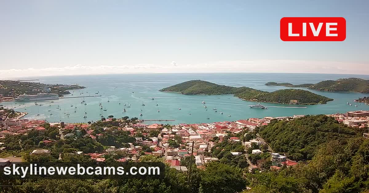 Live Cam Charlotte Amalie St. Thomas SkylineWebcams
