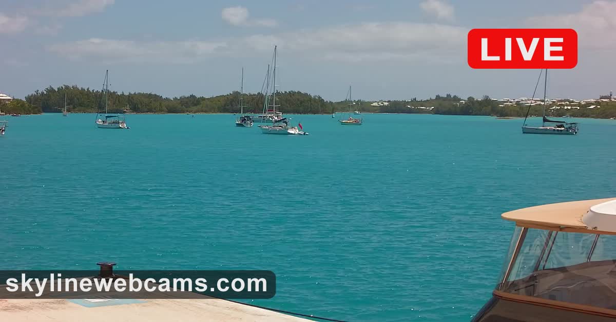 Live Cam St. Harbour Bermuda SkylineWebcams