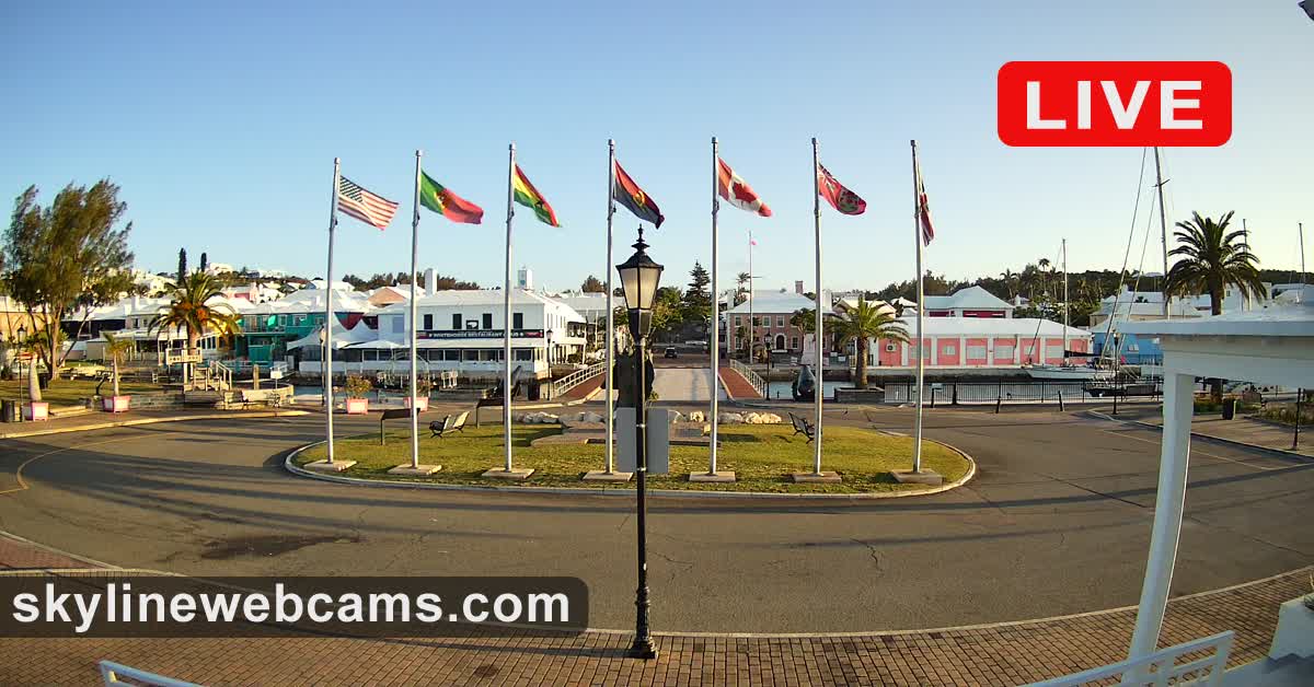 Live Cam St. Town Square Bermuda SkylineWebcams
