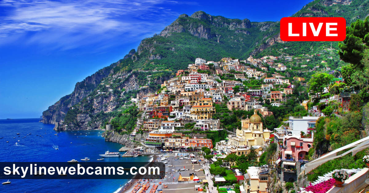 【LIVE】 Webcam Positano Beach - Amalfi Coast | SkylineWebcams