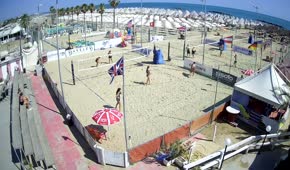 Odbojka na mivki na plaži v Pescari